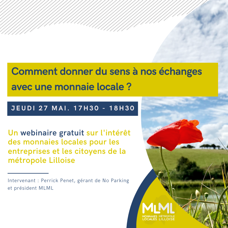 EVENEMENT : Webinaire Monnaie Locale 27 MAI 2021